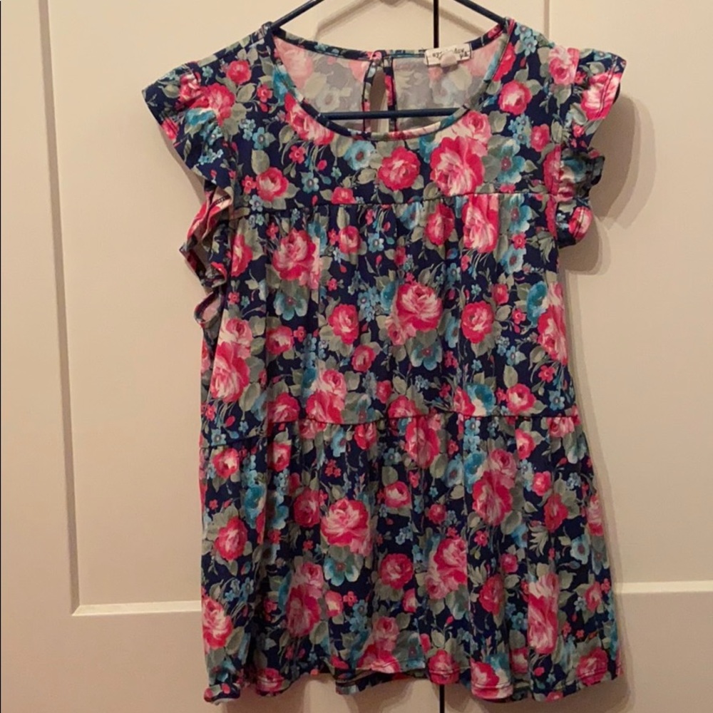 Cute floral tee